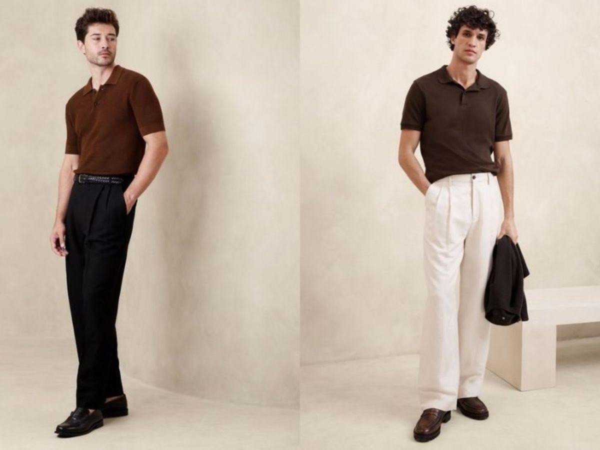 Giày Derby kết hợp quần kaki mang đến vẻ năng động cho trang phục thường ngày tại Hà Nội