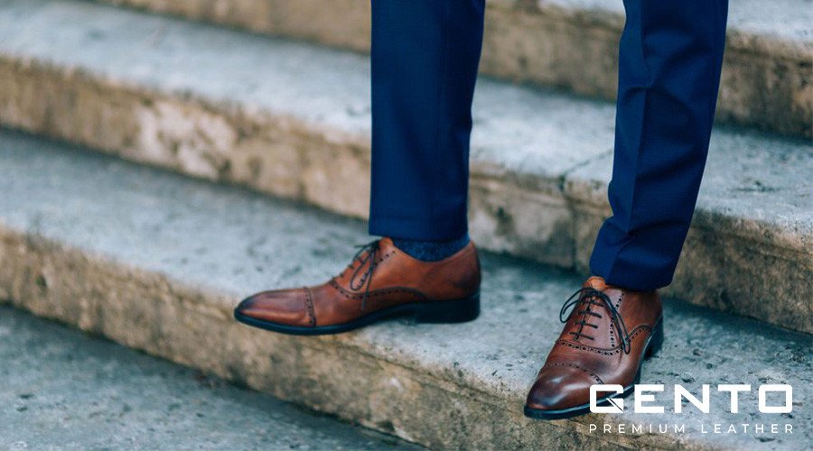 Giày Derby nam da thật phong cách năng động cho chú rể