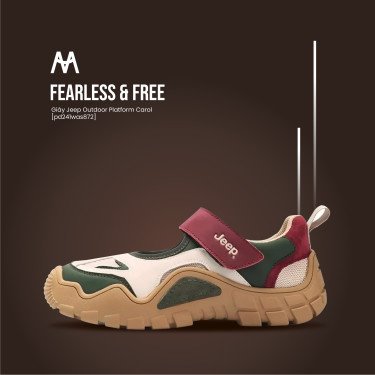 Giày Jeep Outdoor Platform Carol màu nâu, thiết kế đế cao và chắc chắn