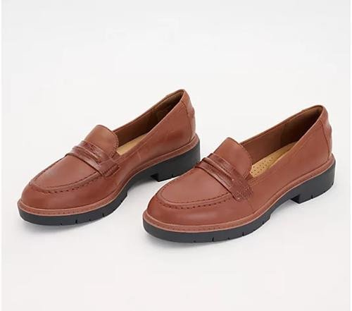 Giày loafer da thật nữ size 40