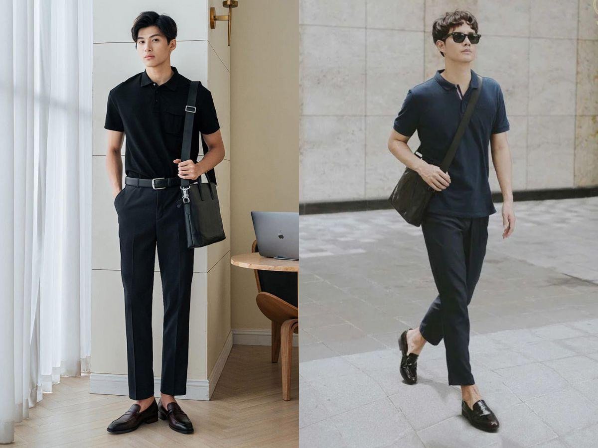Giày Loafer hoặc Monk Strap phối cùng quần kaki và áo polo tạo phong cách trẻ trung, năng động