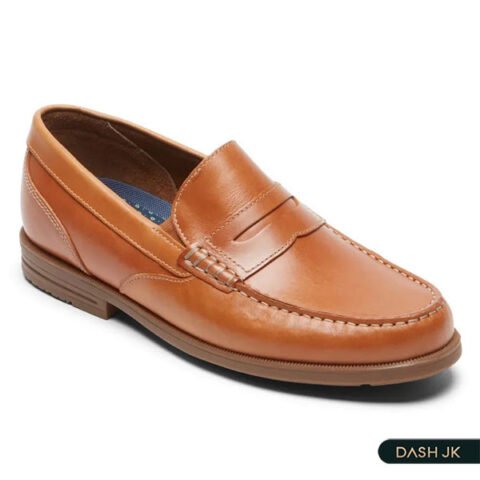 Giày lười nam cao cấp Penny Loafer Rockport màu nâu sang trọng