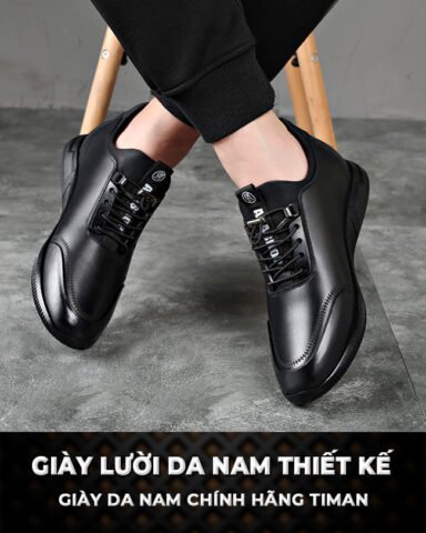 Giày lười nam da bò cao cấp, thiết kế hiện đại