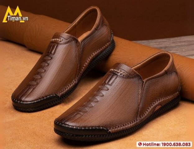 Giày lười nam da bò giá rẻ chất lượng cao, bền đẹp theo thời gian
