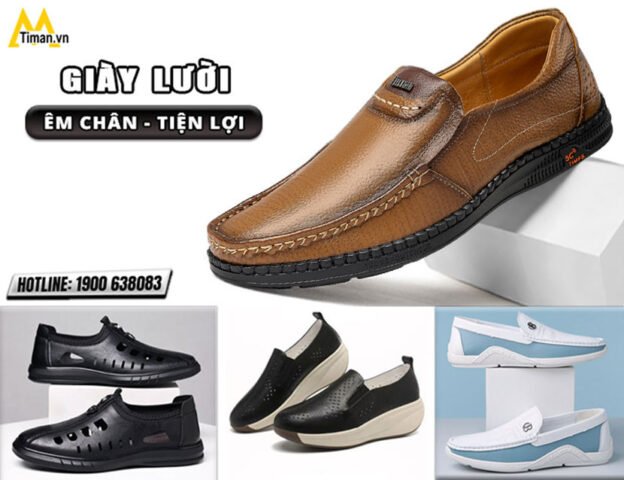 Giày lười nam da cao cấp sang trọng