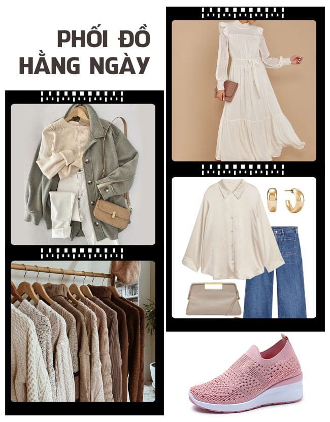 Giày lười nữ kết hợp cùng trang phục thanh lịch, là lựa chọn tuyệt vời để bổ sung chi tiết đính đá.