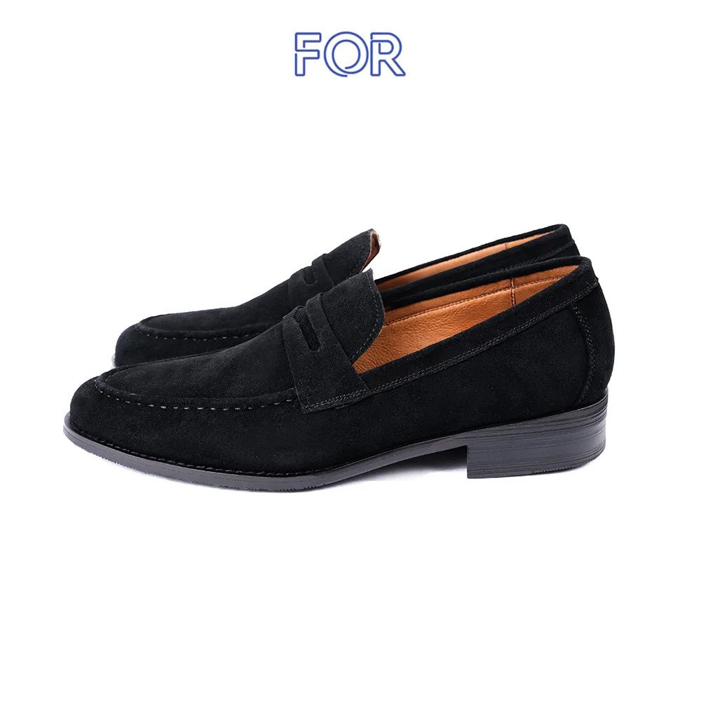 Giày lười Penny Loafer da bò đen