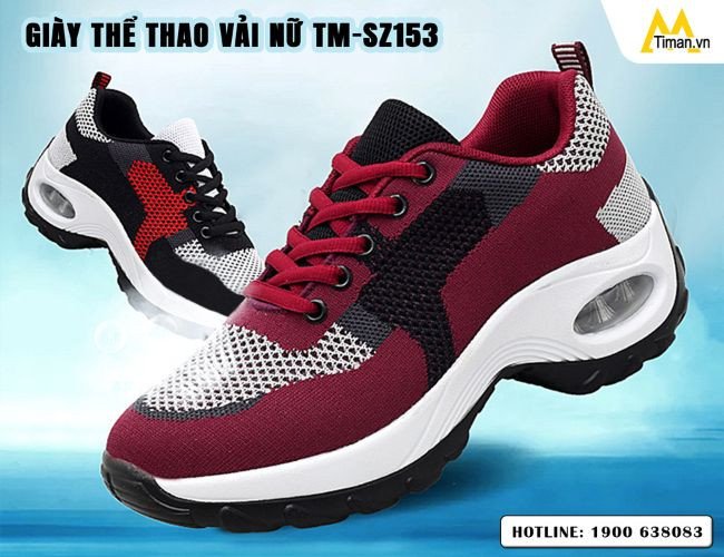 Giày lười thể thao vải nữ năng động, đế êm ái, thích hợp cho hoạt động ngoài trời