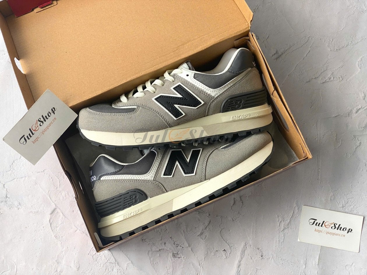 Giày New Balance 574 nữ màu xám olive