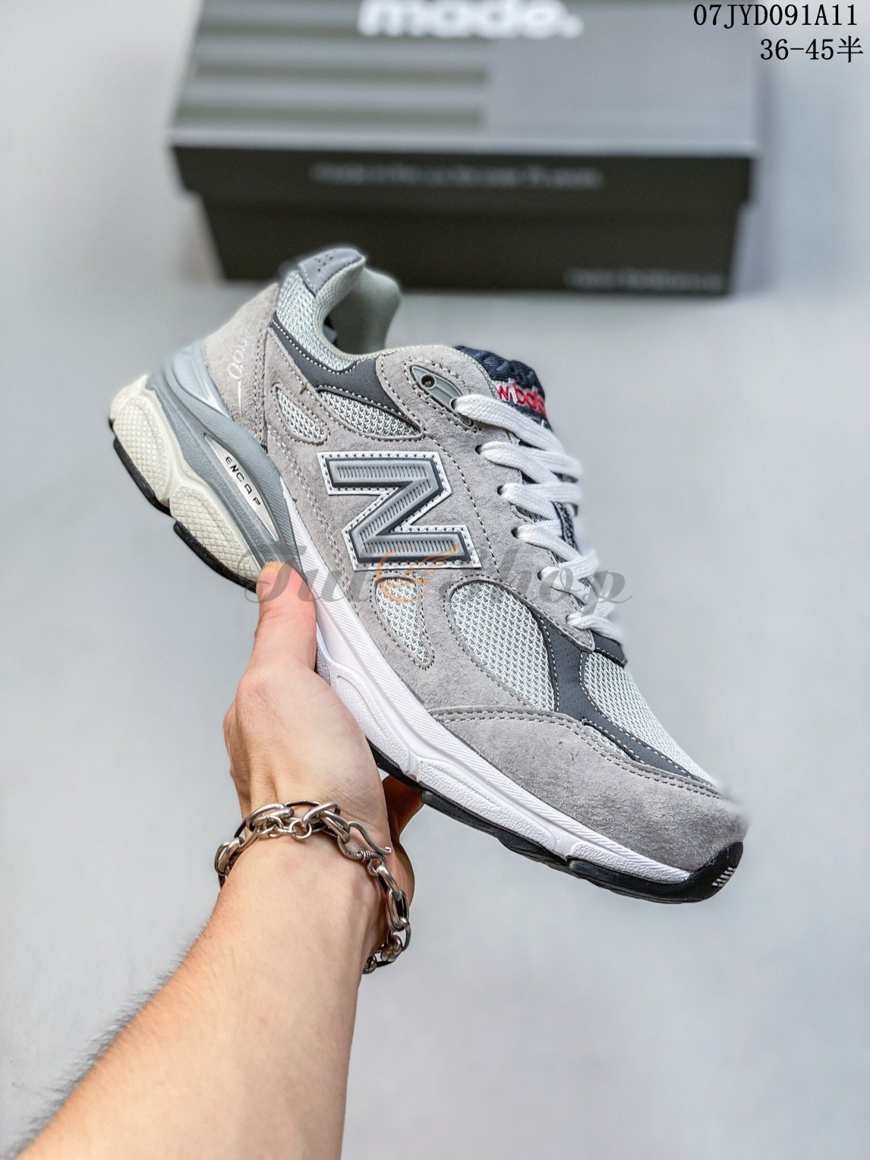 Giày New Balance 990 màu xám khói đậm