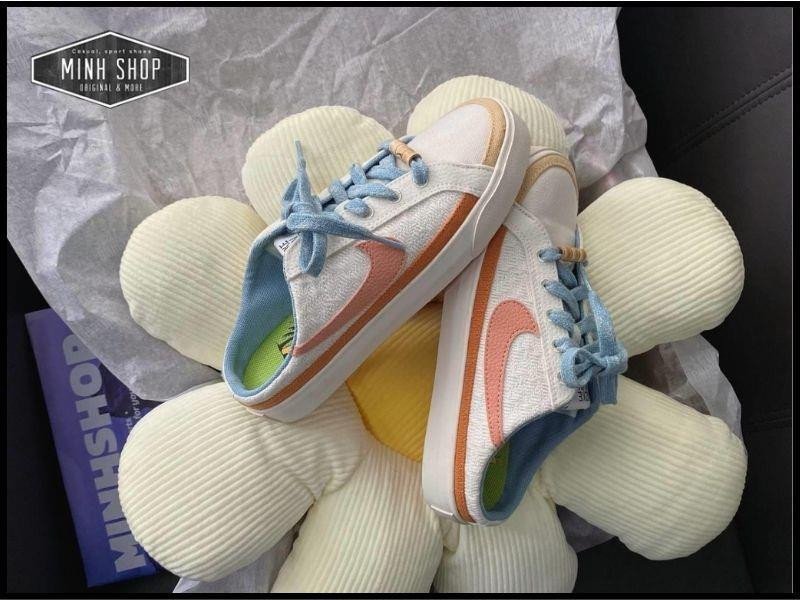 Giày Nike Court Legacy Mule Sail Light Madder Root, mẫu sục Nike nữ tính