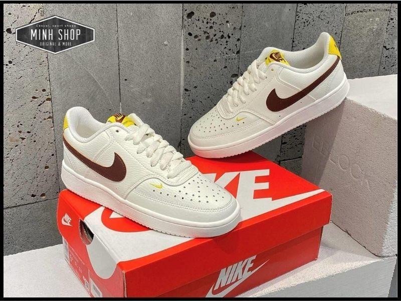 Giày Nike Court Vision Low White Purple Vintage, phong cách cổ điển