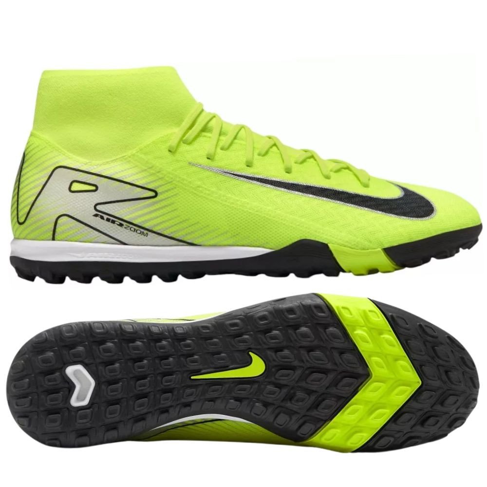 Giày Nike đá bóng mới nhất Mercurial Superfly 10 Academy TF màu xanh neon cá tính và năng động