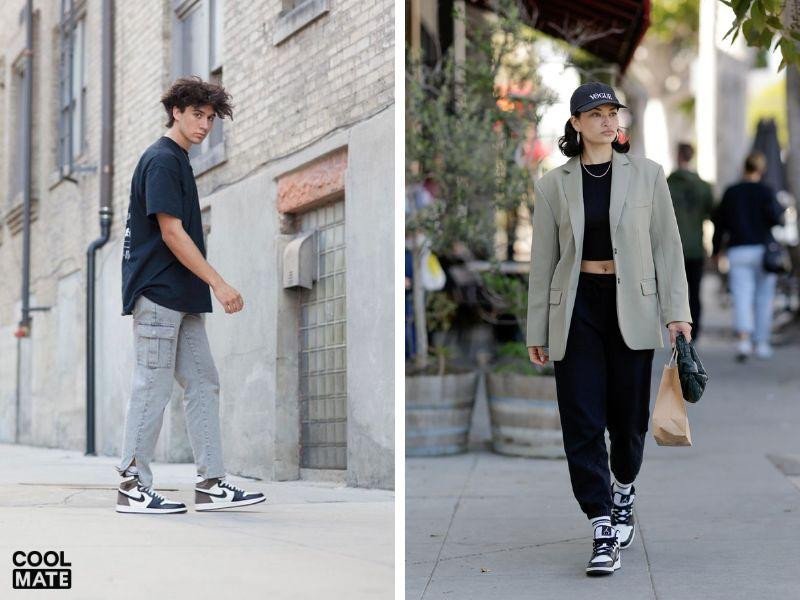 Giày Nike Jordan thích hợp với đa dạng loại áo khác nhau trong tủ đồ của các tín đồ thời trang