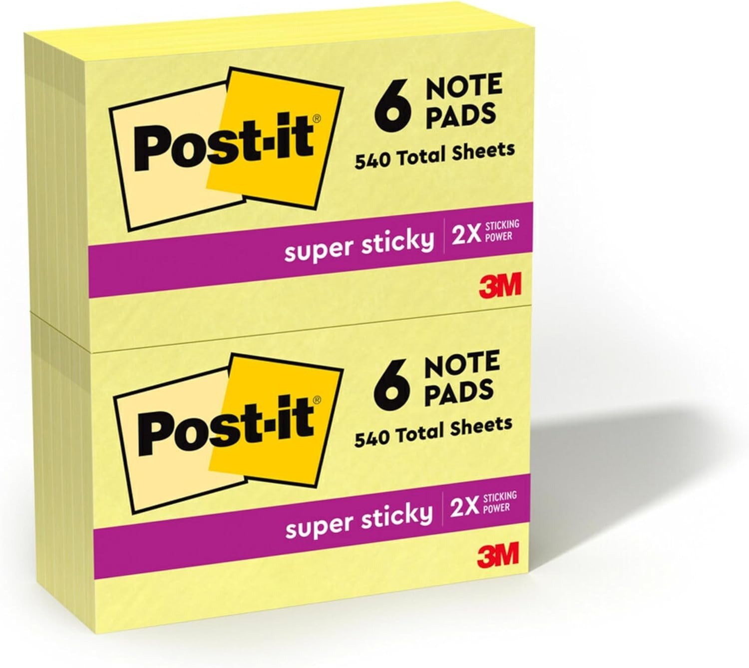 Giấy note vàng Post-it Super Sticky 3x6 inch, lý tưởng để ghi nhớ ý tưởng lớn.