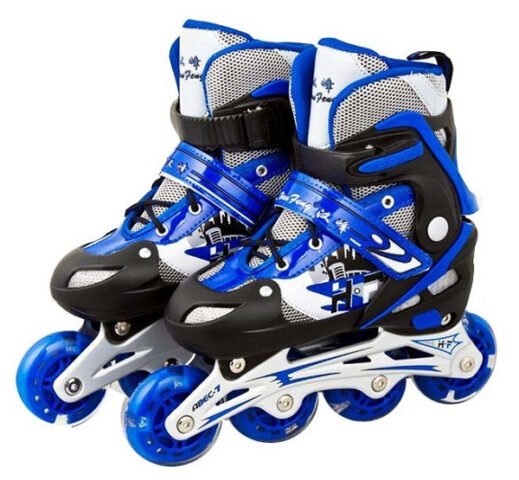 Giày patin giá rẻ 50k với thiết kế bánh dọc và chất liệu bền bỉ