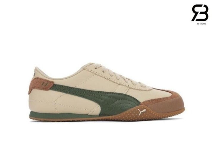 Giày Puma Bella UT Beige Green Gum Rep 11 Màu Be Xanh Lá