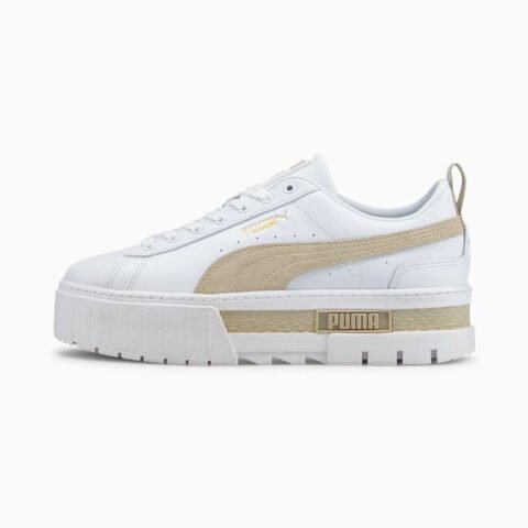 Giày Puma Mayze trắng phối vàng