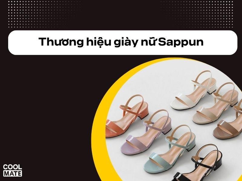 Giày Sappun màu trắng, có thể là sneaker hoặc giày bệt