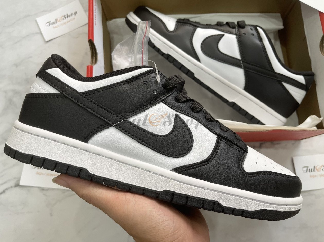 Giày sneaker hot 2024 NIKE DUNK LOW WHITE BLACK PANDA không bao giờ lỗi mốt
