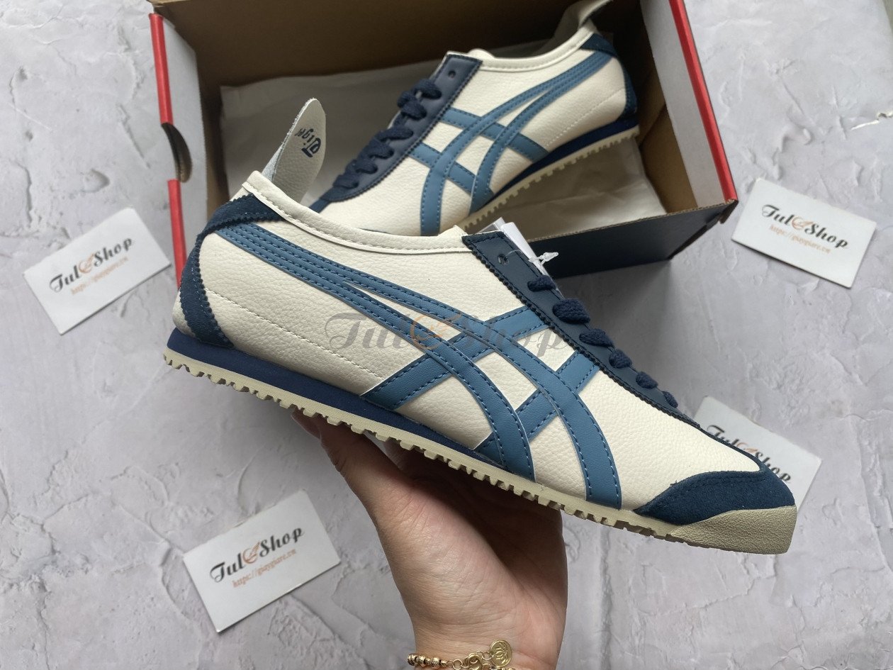 Giày sneaker hot 2024 Onitsuka Tiger Mexico 66 Cream/Grey Floss mang vẻ đẹp cổ điển