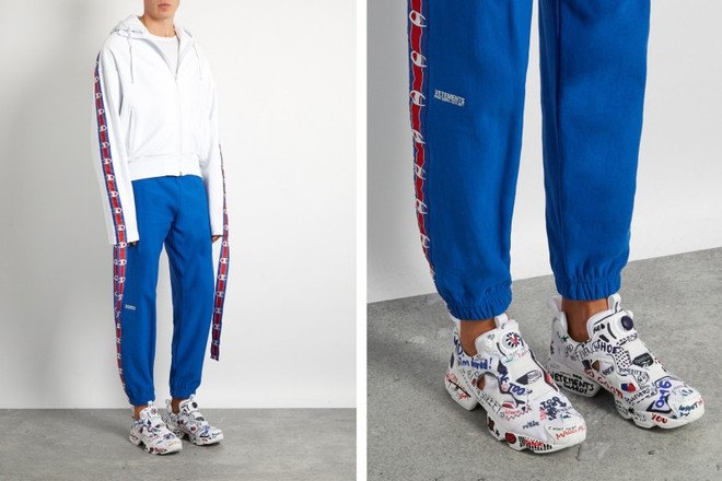 Giày sneaker không dây Reebok Instapump với công nghệ bơm khí