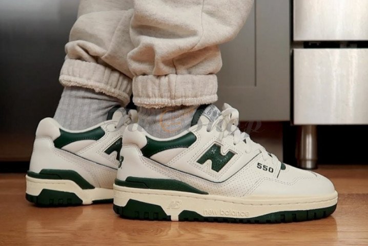Giày sneaker nam NEW BALANCE 550 AIME LEON DORE WHITE GREEN