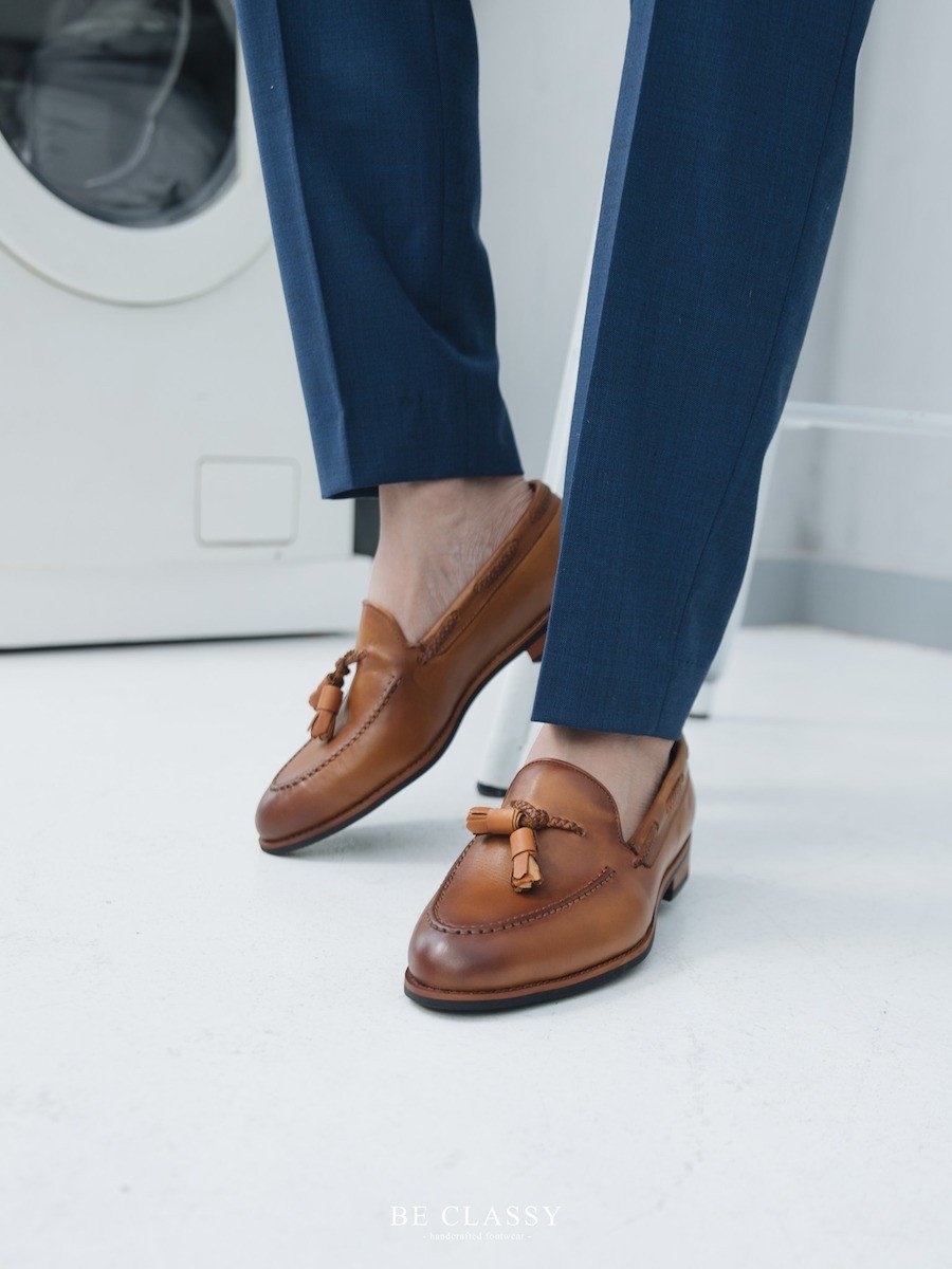 Giày tây Loafer be classy