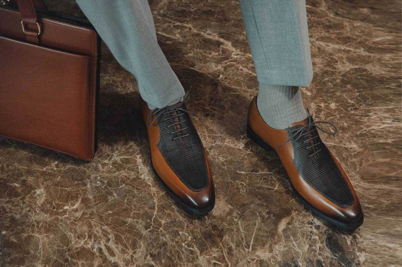 Giày tây nam chất liệu da cao cấp của thương hiệu Laforce