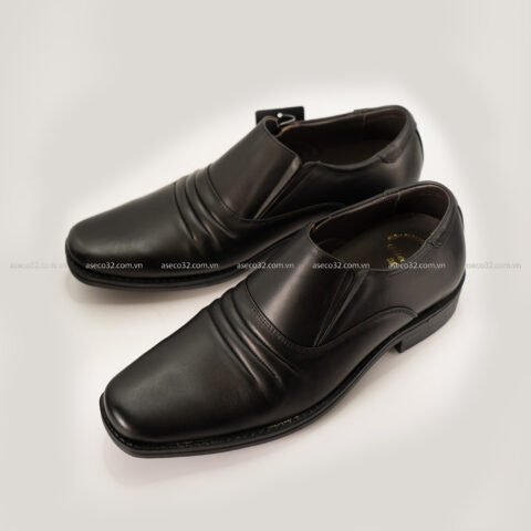 Giày tây quân đội da đen cao cấp với đế Air