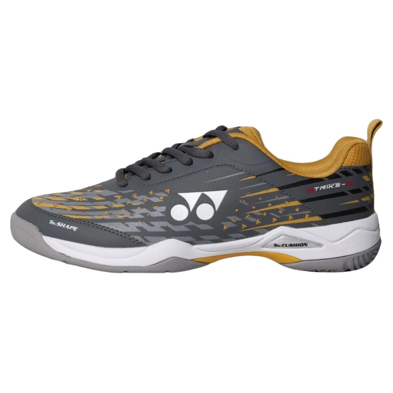 Giày thể thao cầu lông Yonex Strike-X màu đen Slate Black với họa tiết hoa Ray Flower độc đáo