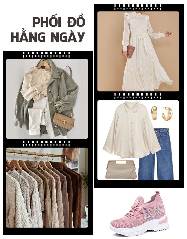 Giày thể thao đế cao cho nữ dễ dàng kết hợp cùng đa dạng trang phục từ jeans đến váy