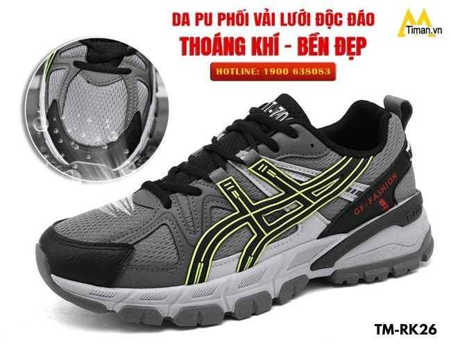 Giày thể thao nam cao cấp với thiết kế năng động, là một trong những mẫu giày nam đẹp nhất hiện nay được ưa chuộng