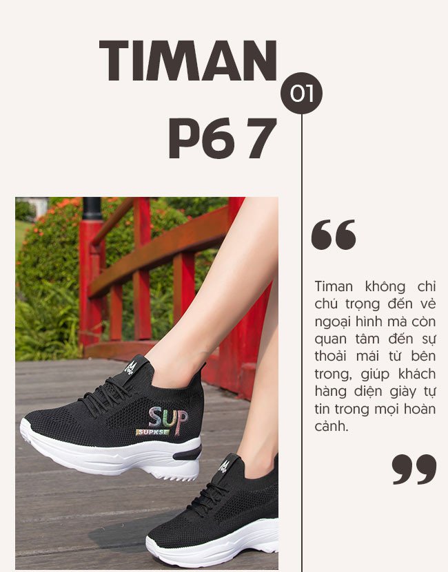 Giày thể thao tăng chiều cao nữ cao cấp