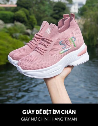 Giày thể thao tăng chiều cao nữ năng động
