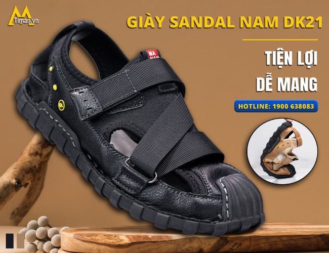 Giày vải lười nam phong cách sandal