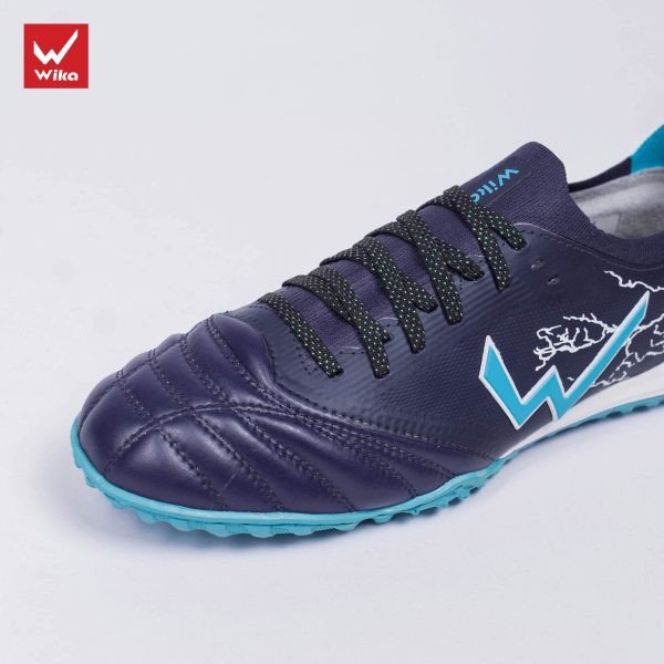 Giày Wika đá bóng Thunder màu navy với thiết kế mạnh mẽ