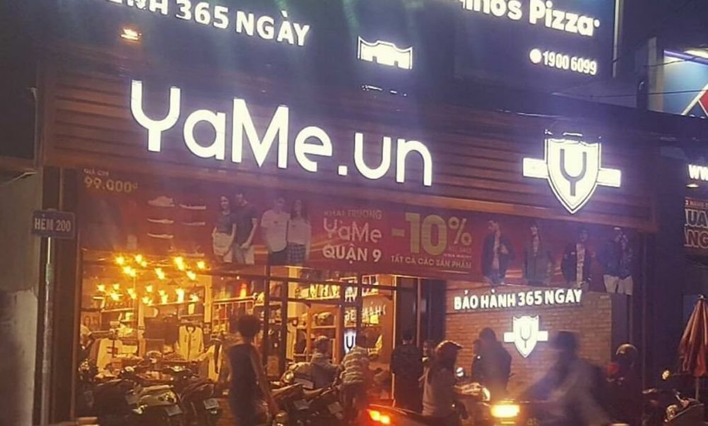 Hình ảnh bên ngoài shop Yame chi nhánh Lê Văn Việt