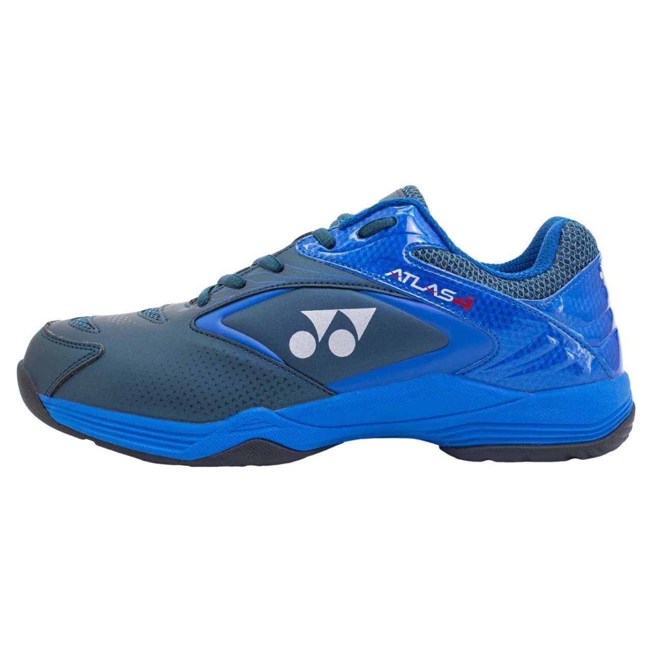 Hình ảnh đôi giày cầu lông Yonex Atlas 4 màu đen phối xanh navy mạnh mẽ và bền bỉ
