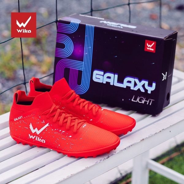 Hình ảnh giày đá bóng Wika Galaxy Light màu đỏ rực rỡ