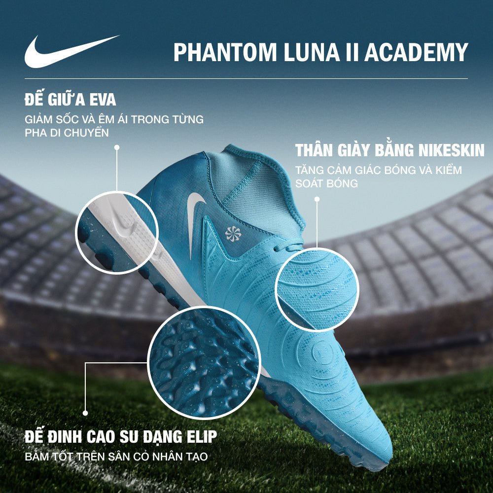 Hình ảnh tổng thể mẫu giày bóng đá Nike nam Zoom Vapor 15 Pro TF màu cam, nổi bật với thiết kế khí động học và các chi tiết công nghệ cao.