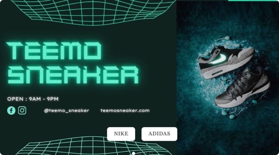 Hình ảnh website Teemo