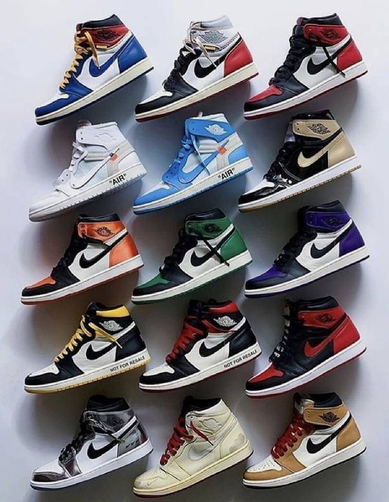 Hình nền giày Jordan Air Jordan 1 High OG trắng cam