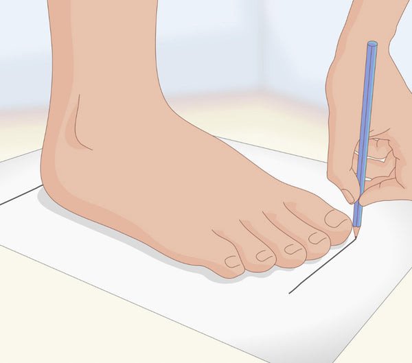 Hướng dẫn các bước đo kích thước bàn chân nam để chọn giày Fila