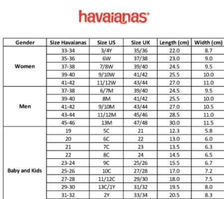Hướng dẫn chọn size dép Havaianas để đảm bảo dép đi chân 42 vừa vặn và thoải mái