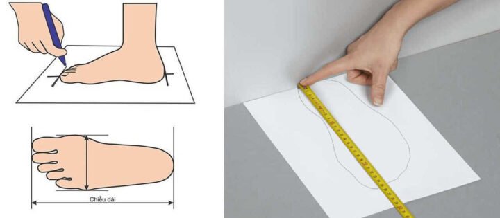 Hướng dẫn đo chiều dài và chiều rộng bàn chân chuẩn xác để áp dụng bảng size giày Wika
