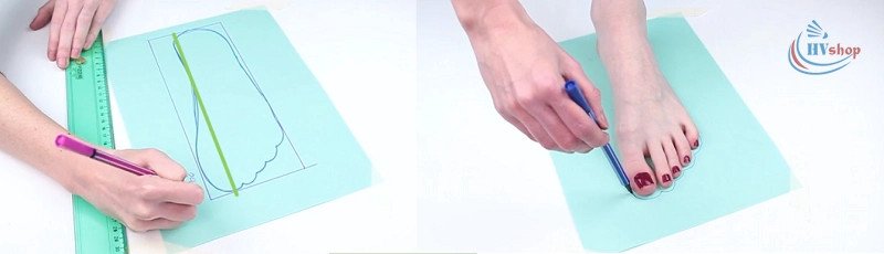 Hướng dẫn từng bước đo chiều dài bàn chân để xác định size giày Mizuno cầu lông