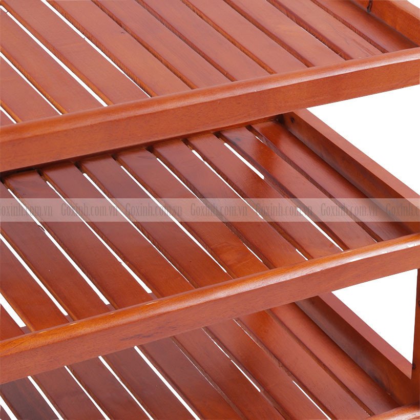 Kệ để giày dép bằng gỗ 5 tầng chứa nhiều loại giày dép gọn gàng
