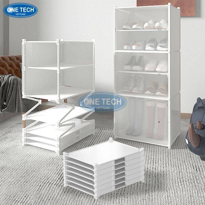 Kệ trưng bày giày dép hiện đại tại nhà