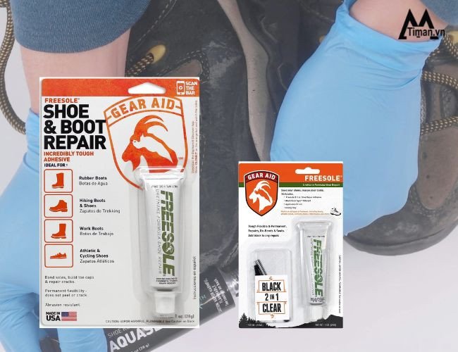 Keo Freesole Shoe &amp; Boot Repair Gear Aid, giải pháp sửa chữa giày tây bền chắc